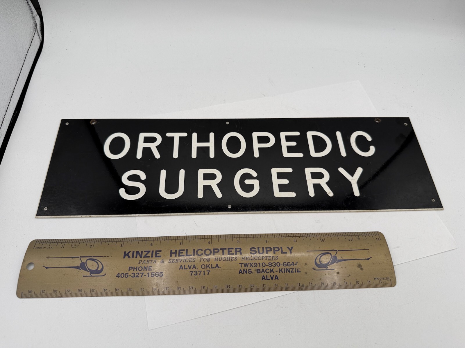 2-sided ORTHOPEDIC SURGERY Sign – Plastic 15&Prime; x 4 1/2&Prime;