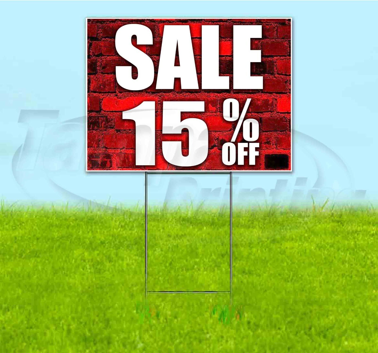 SALE 15% OFF 18×24 Yard Sign WITH STAKE Corrugated Bandit USA BUSINESS DEALS