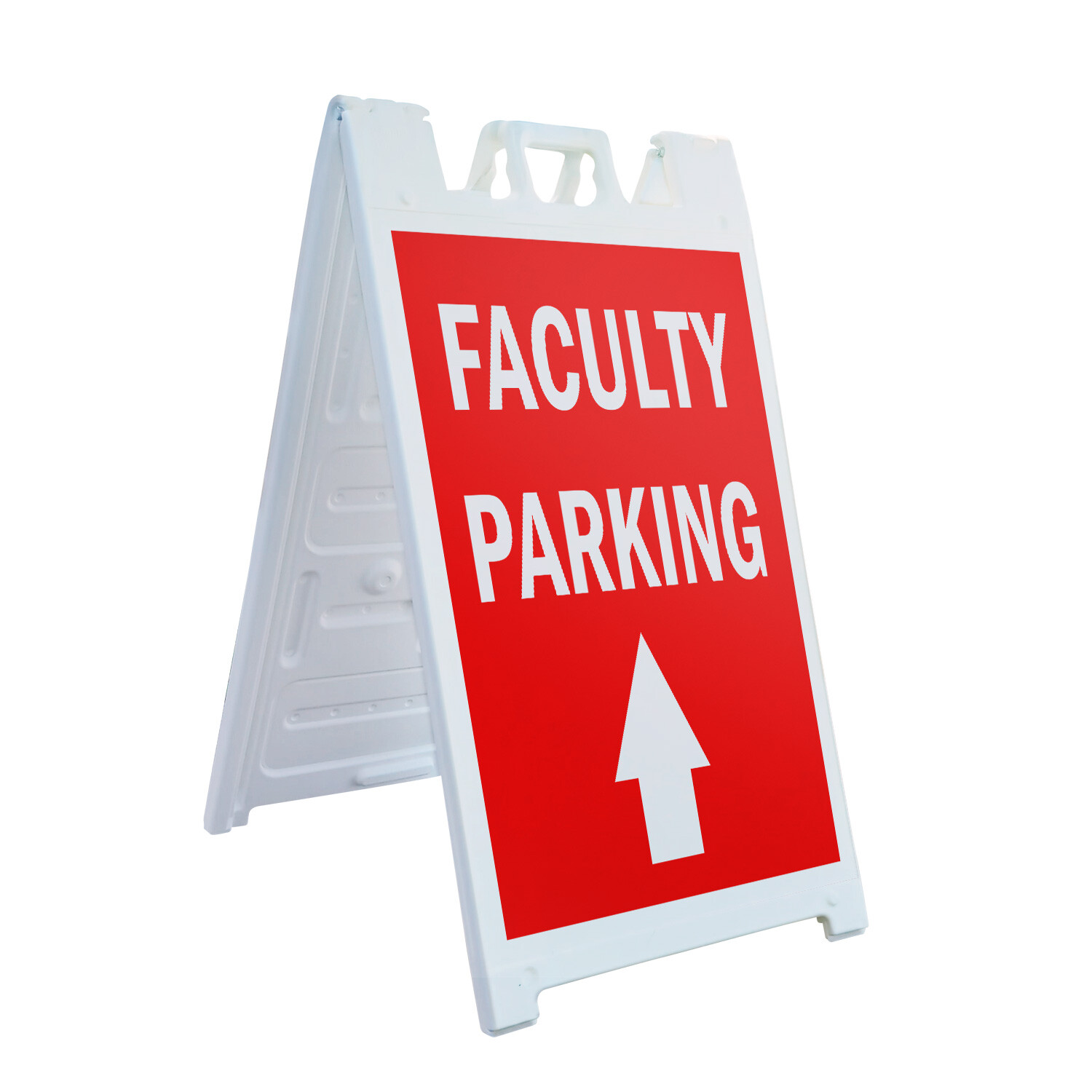 A-frame Sidewalk Faculty Parking With Up Arrow 24&Prime; x 36&Prime; Double Sided A-Frame Si
