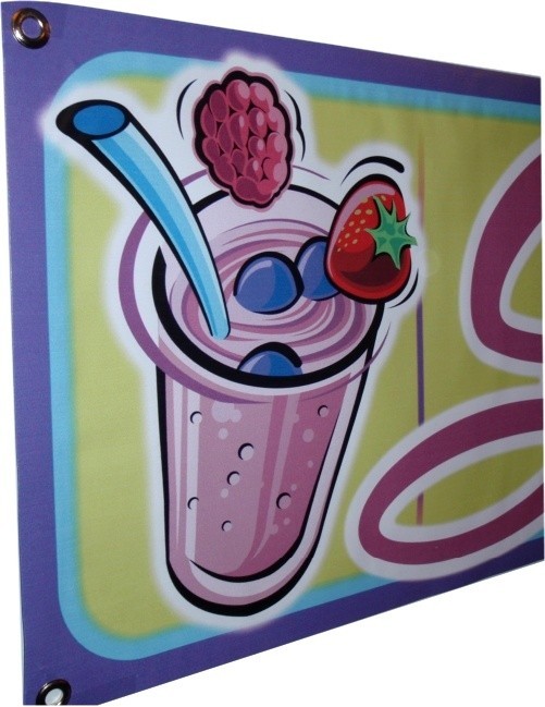 Fruit Smoothie Vinyl Banner Sign – Concession – 15oz Heavy Duty