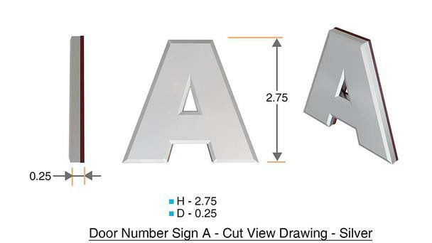 1 PCS – Apartment Number Sign/Mailbox Number Sign,. Letter 2A ….ref0420