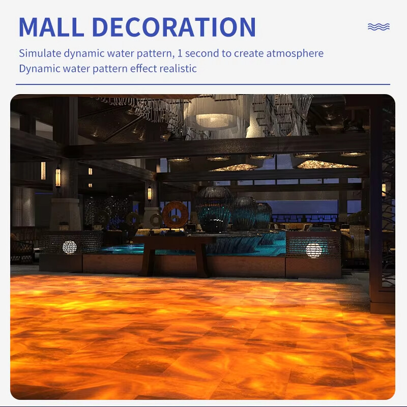 40W-600W Waterproof Outdoor Water Wave Ripple Ocean Effect GOBO Light Projector