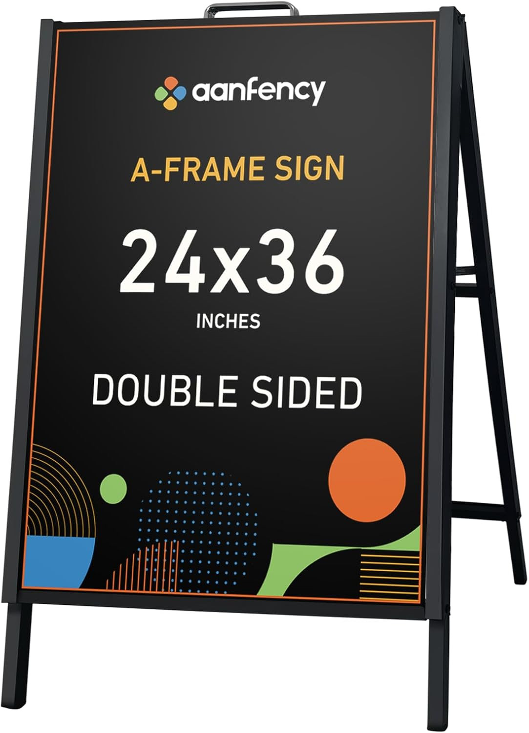 Heavy Duty a Frame Sidewalk Sign 24X36 Inch, Double-Sided Folding Sandwich Board