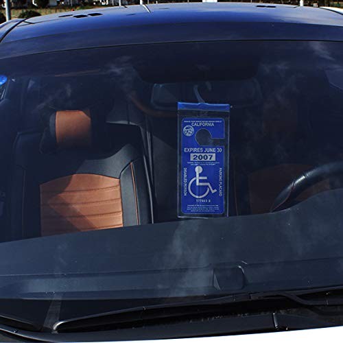 Handicap Parking Placard Holder, Ultra Universal Size, Transparent