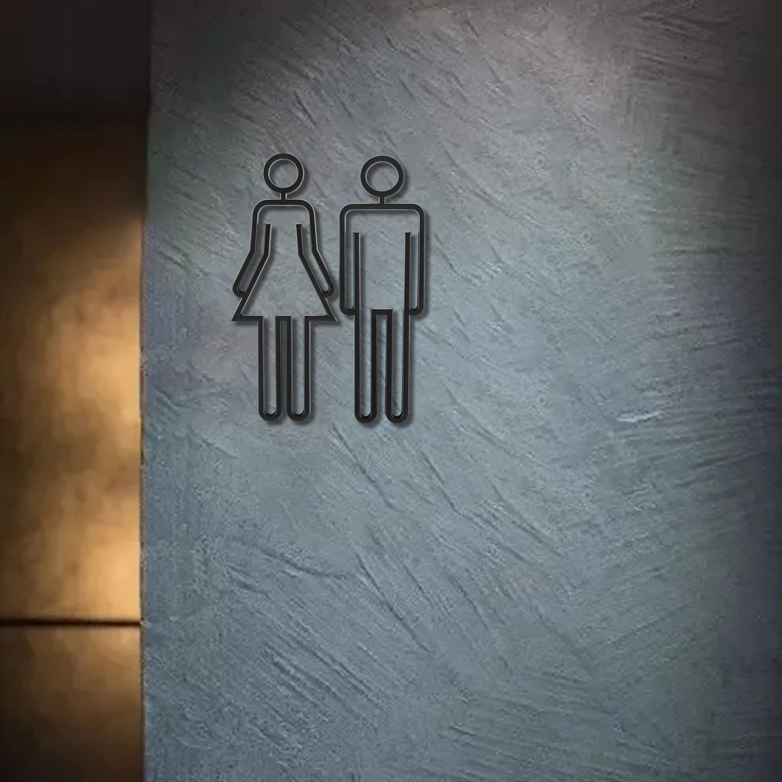 Acrylic Adhesive Backed Men&rsquo;s and Women&rsquo;s Bathroom Sign, Bathroom Door Signs,…