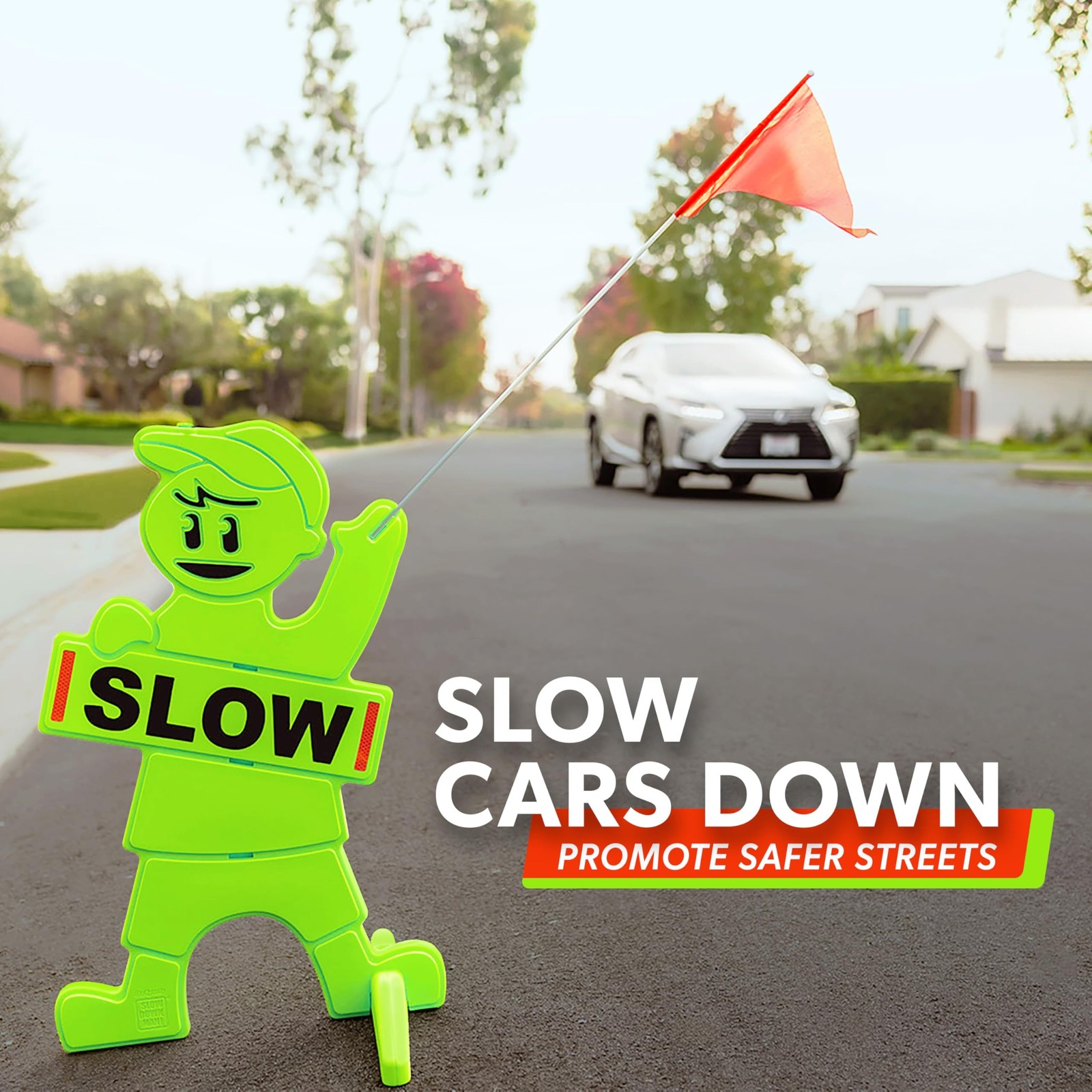 GoSports Kids at Play Safety Sign for Street- High Visibility Slow Down Sign …