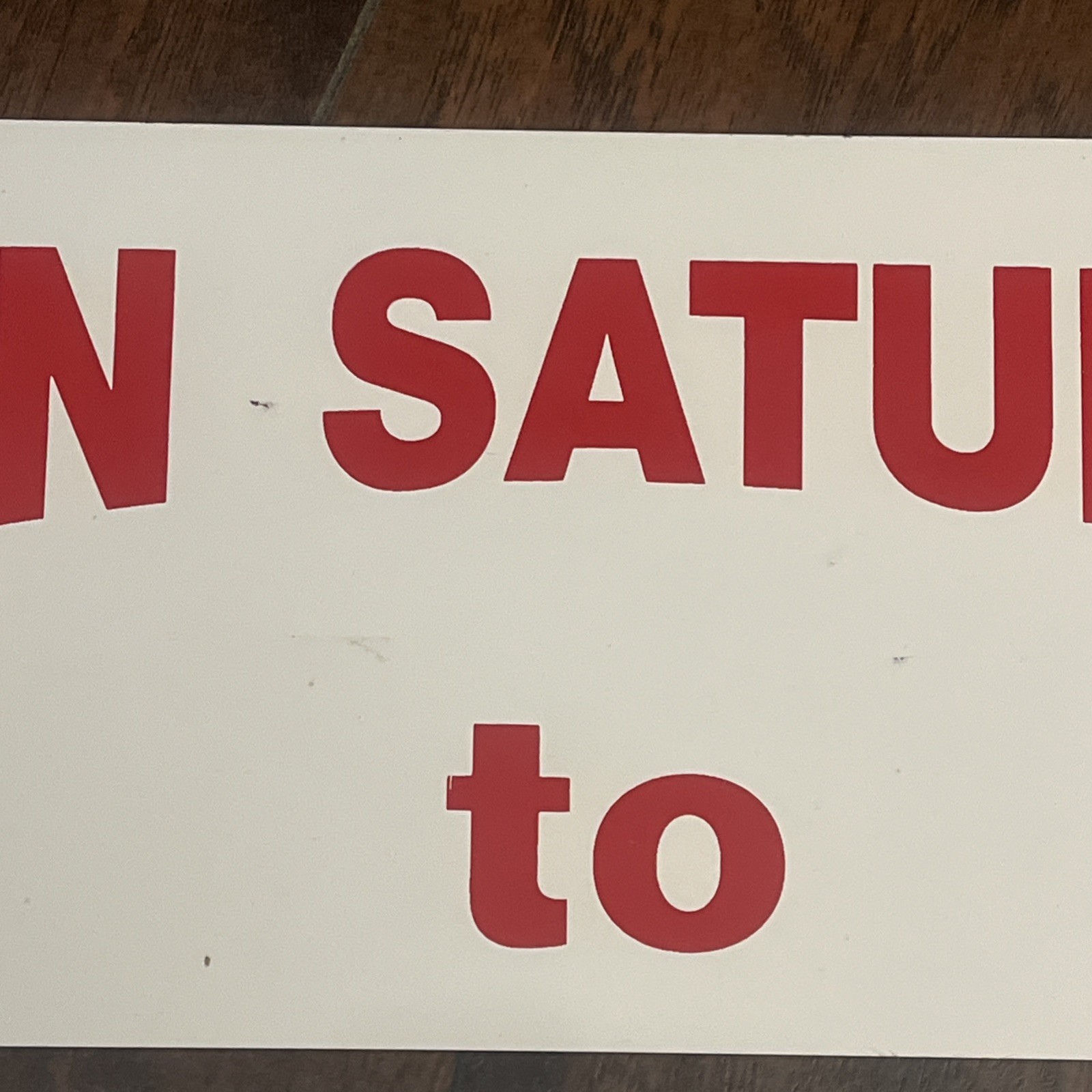 Open Saturday Sunday To 2 Metal Signs Real Estate Business 18×6 Inches Two Sided