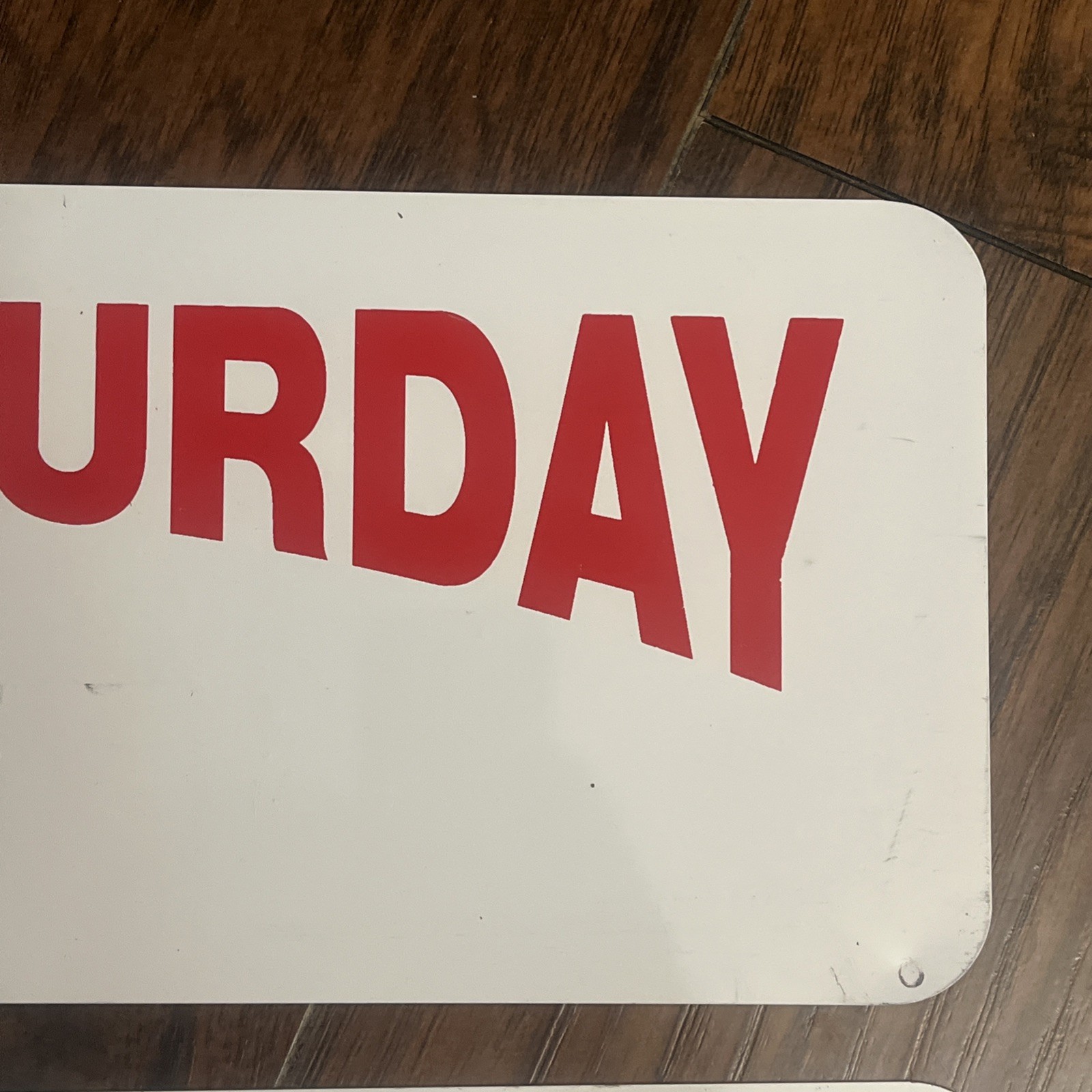 Open Saturday Sunday To 2 Metal Signs Real Estate Business 18×6 Inches Two Sided