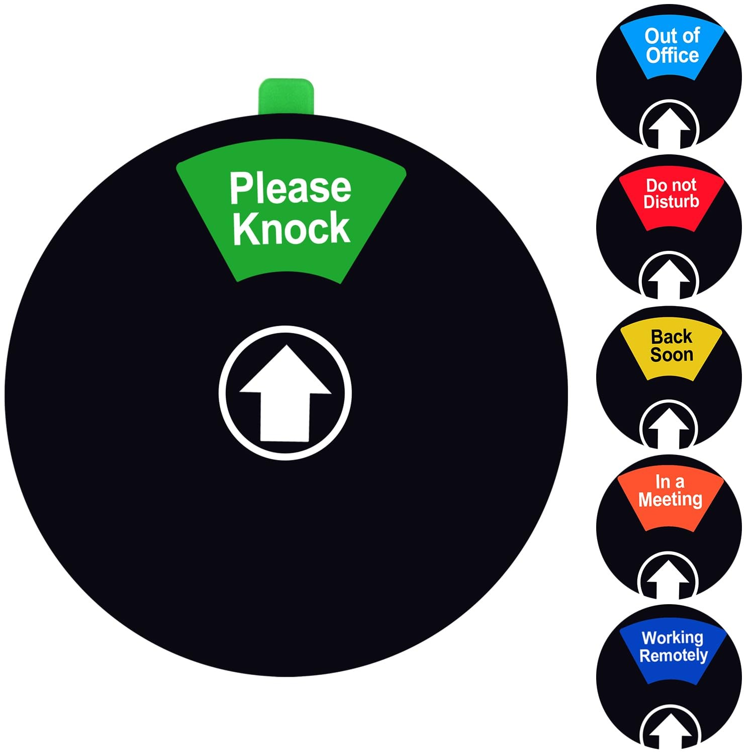 2 Pack Do Not Disturb Sign for Office Door, In a Meeting, Please Knock, Priva…