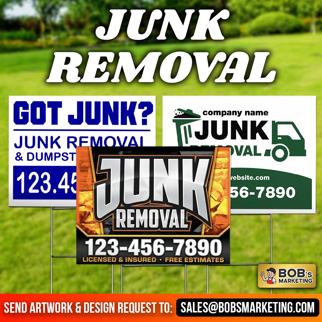 20 Pack Custom Yard Signs 24×18 Full Color Wholesale Printing + Metal H Stakes