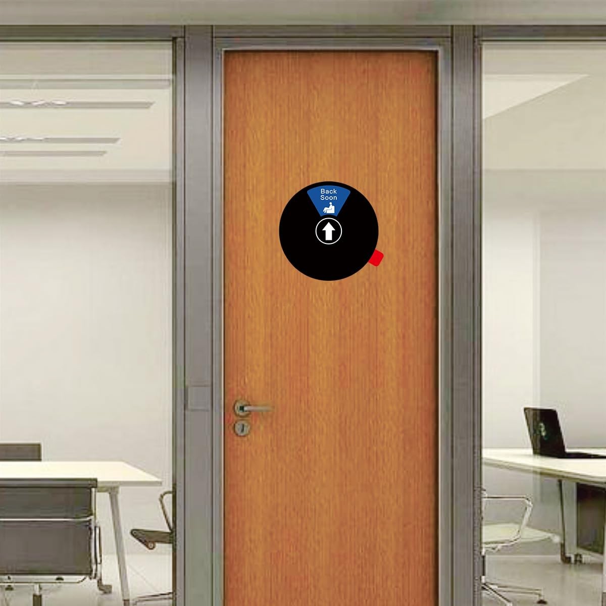 Office Privacy Door Sign 6 Options, Do Not Disturb/Please Knock/Out of Office…