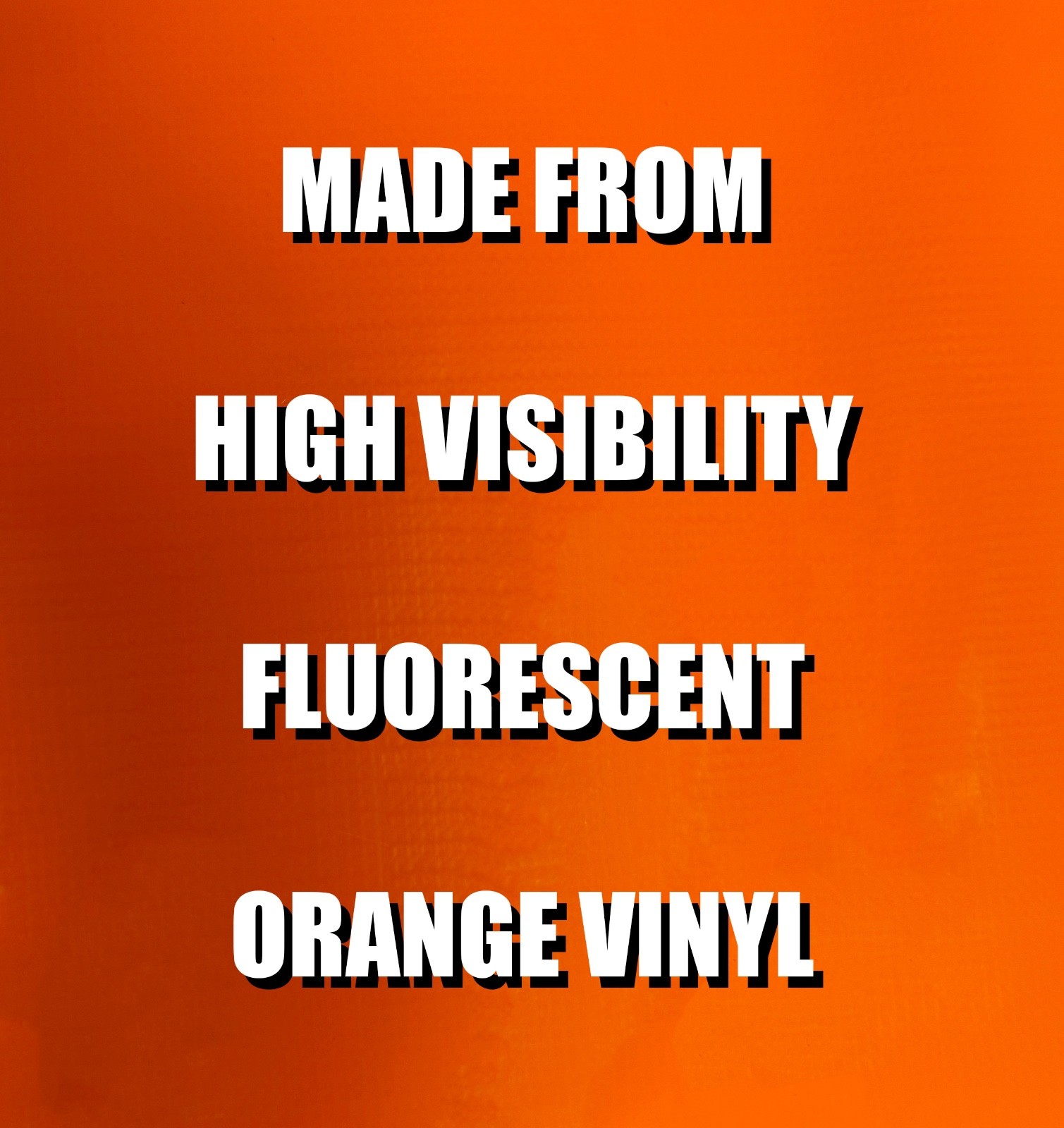 OrangeGear® 36&Prime; x 36&Prime; Custom Non-Reflective Vinyl Traffic Sign & Cross Ribs