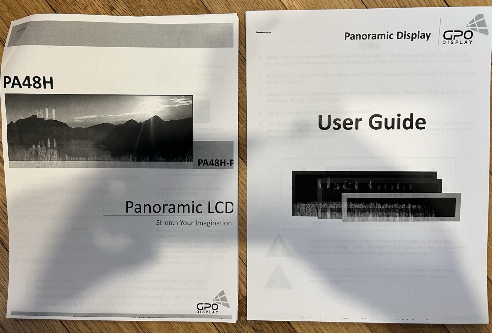 GPO 48” Panoramic Display W/RS232 Part # PA48H-P