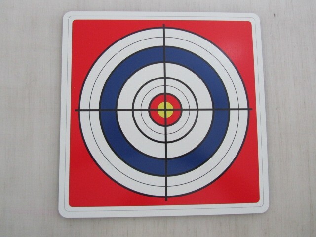 RED Shooting Target Metal Sign 12&Prime;x12&Prime; Plinking Range Practice Indoor Outdoor