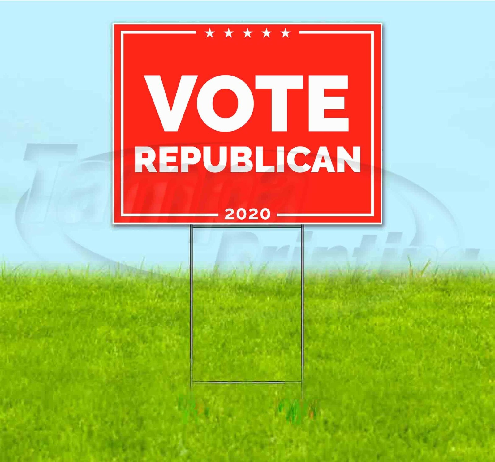 VOTE REPUBLICAN 18×24 Yard Sign WITH STAKE Corrugated Bandit BUSINESS POLITICS