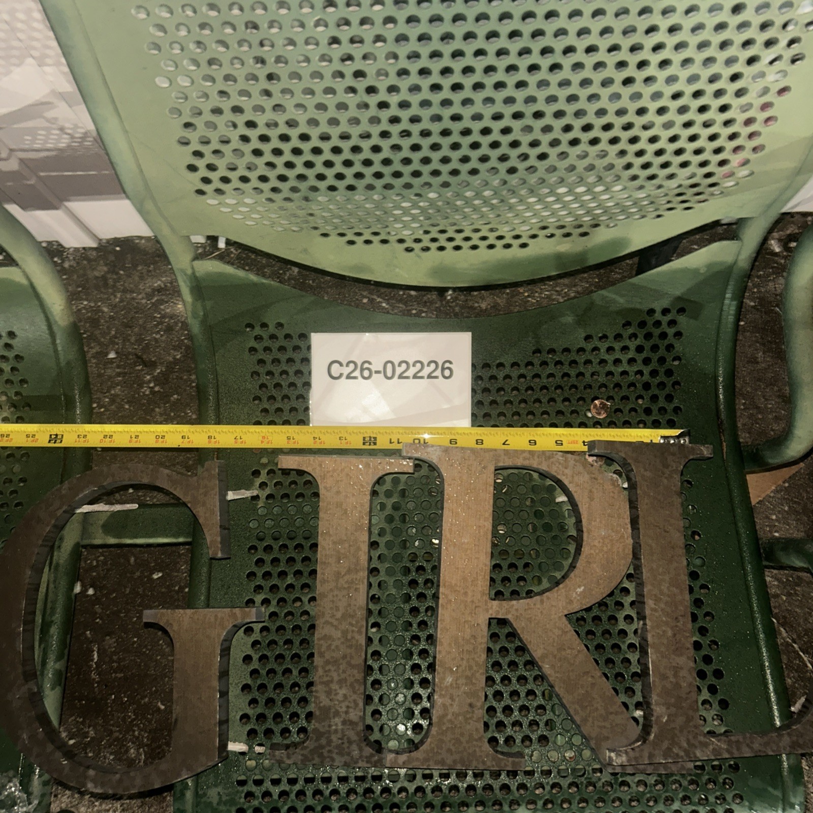 GIRL 10 Inch Sign Letters Brass Outdoor G I R L 10” Sign Girl