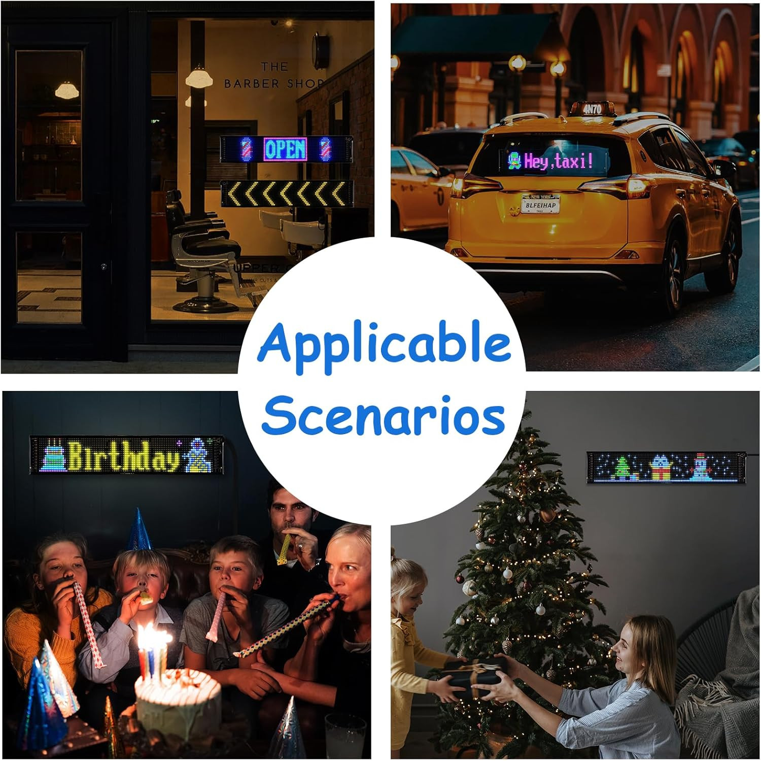 Bluetooth Programmable LED Car Window Sign – Custom Text & Animations 23&Prime;x5