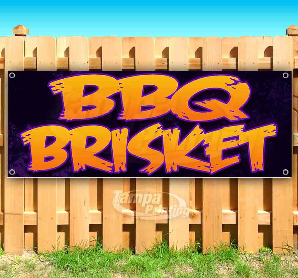 BBQ BRISKET Advertising Vinyl Banner Flag Sign Many Sizes Available USA BARBECUE