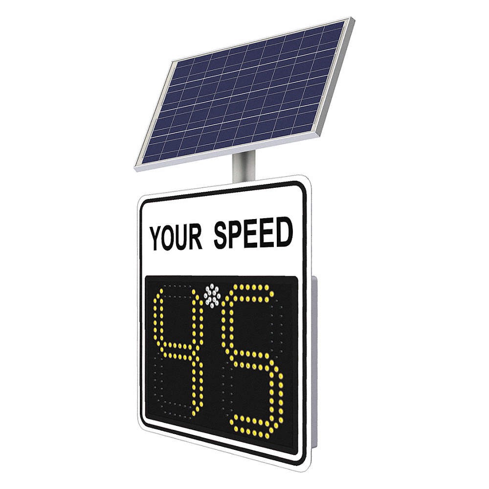 TAPCO LED Radar Speed Sign,Aluminum,28×28&Prime; 48HP22