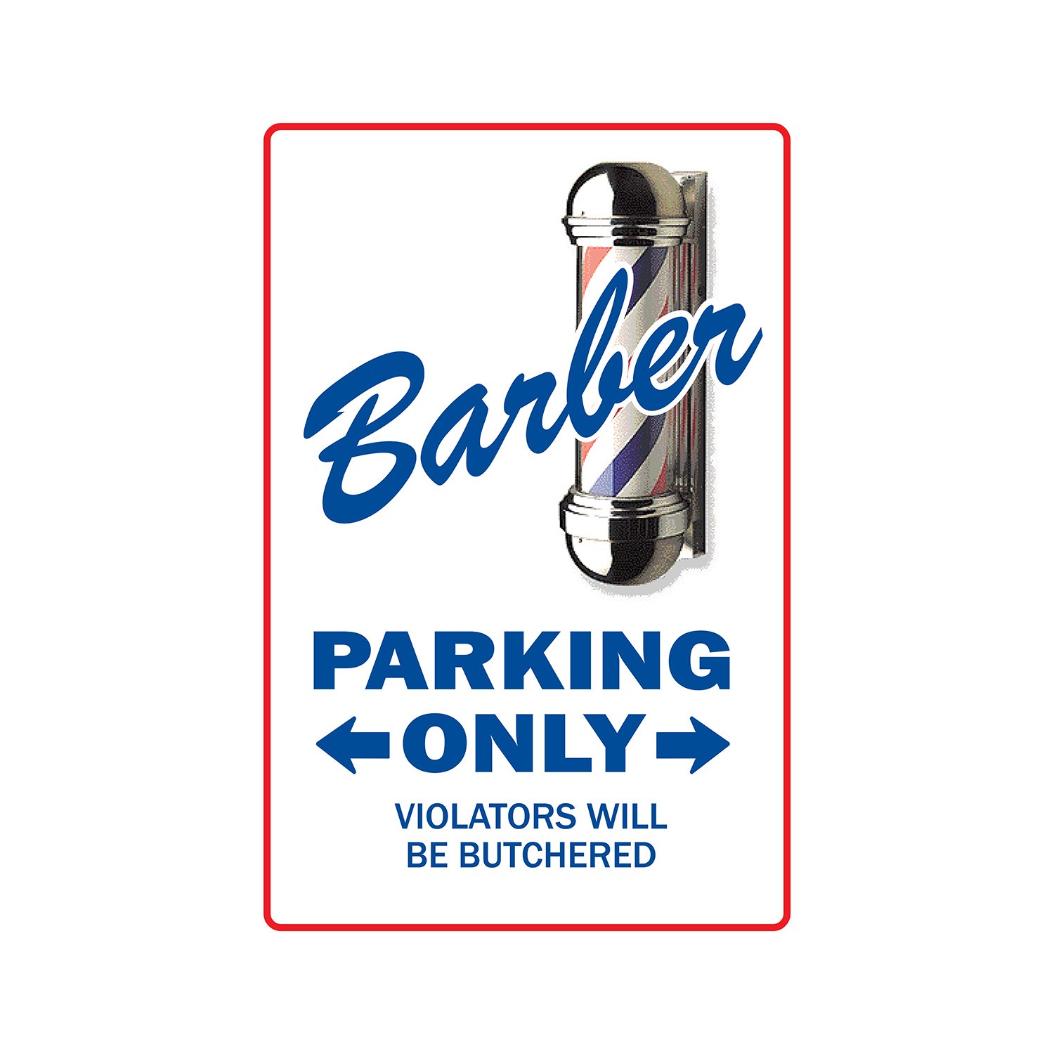I&rsquo;M THE BARBER Warning Sign Or Decals haircut shop hair stylist salon manicure