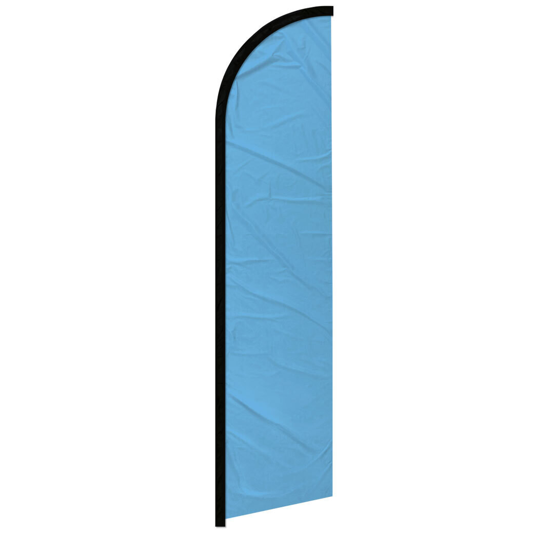Solid Color Light Blue Windless Advertising Swooper Flag Blue Flag Solid Color