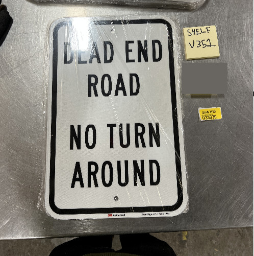 (5) Dead End No Turn Around Sign Home Street 12&Prime;x 18&Prime; Aluminum Metal Sign (1P66)