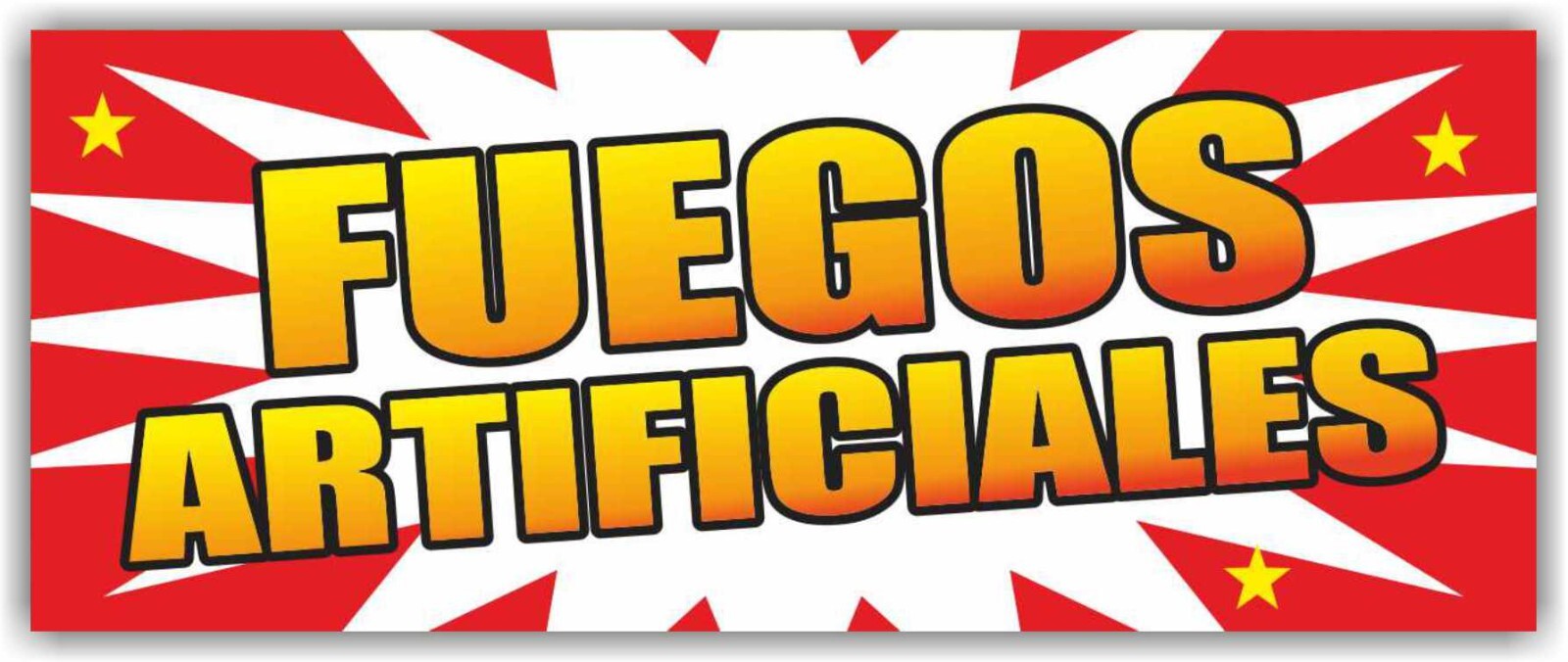 FUEGOS ARTIFICIALES Advertising Banner Vinyl Sign FIREWORKS Petardos Firecracker
