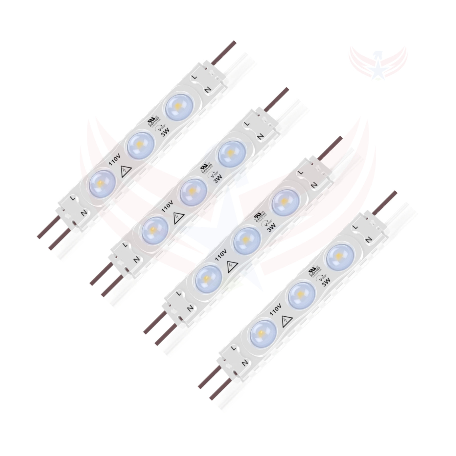 AC LED Module 73FT 3W Cool White Store Front Lights IP67 No Power Supply Needed