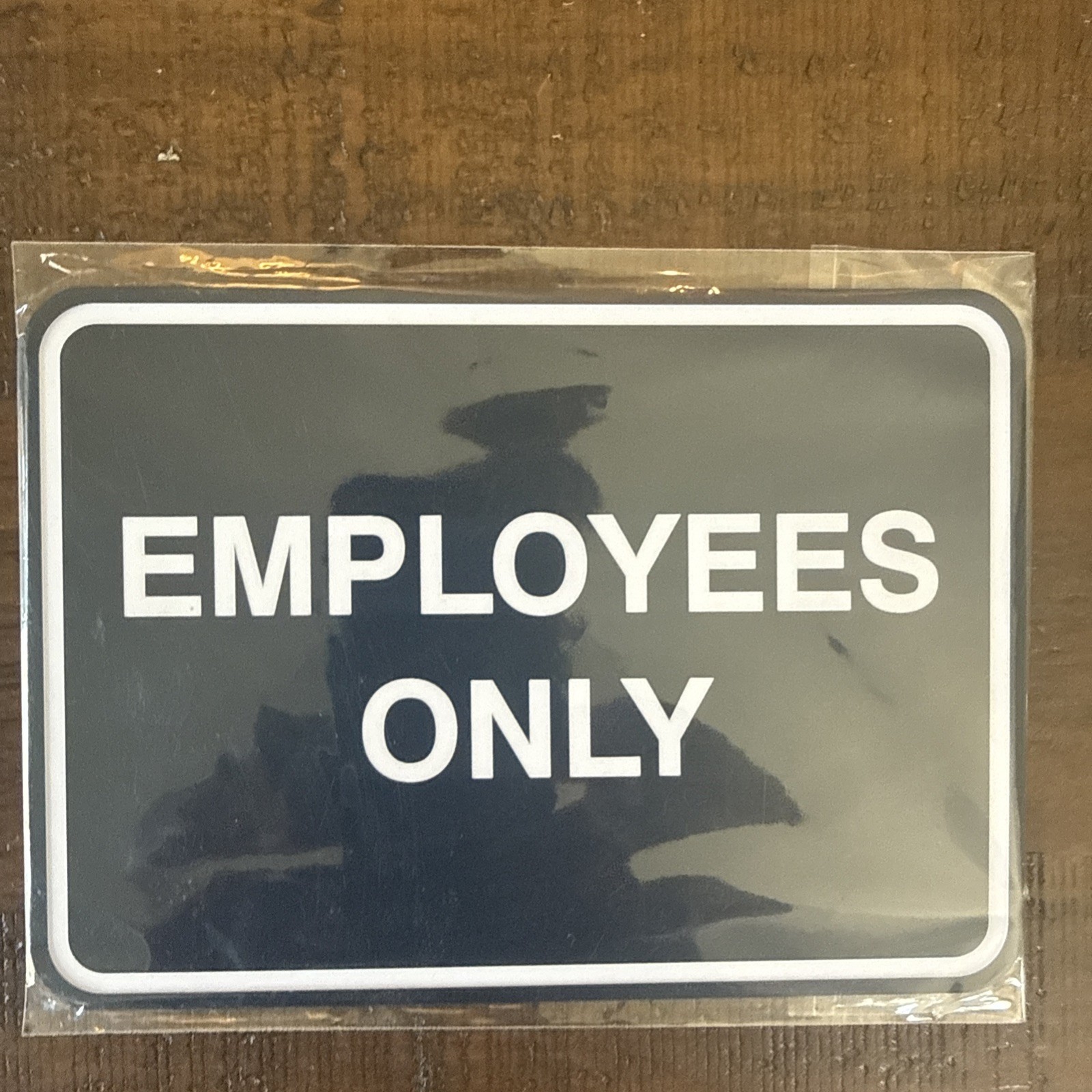 Signs ByLITA Classic Framed Employees Only Sign Navy Blue White 5&Prime; X 7&Prime;