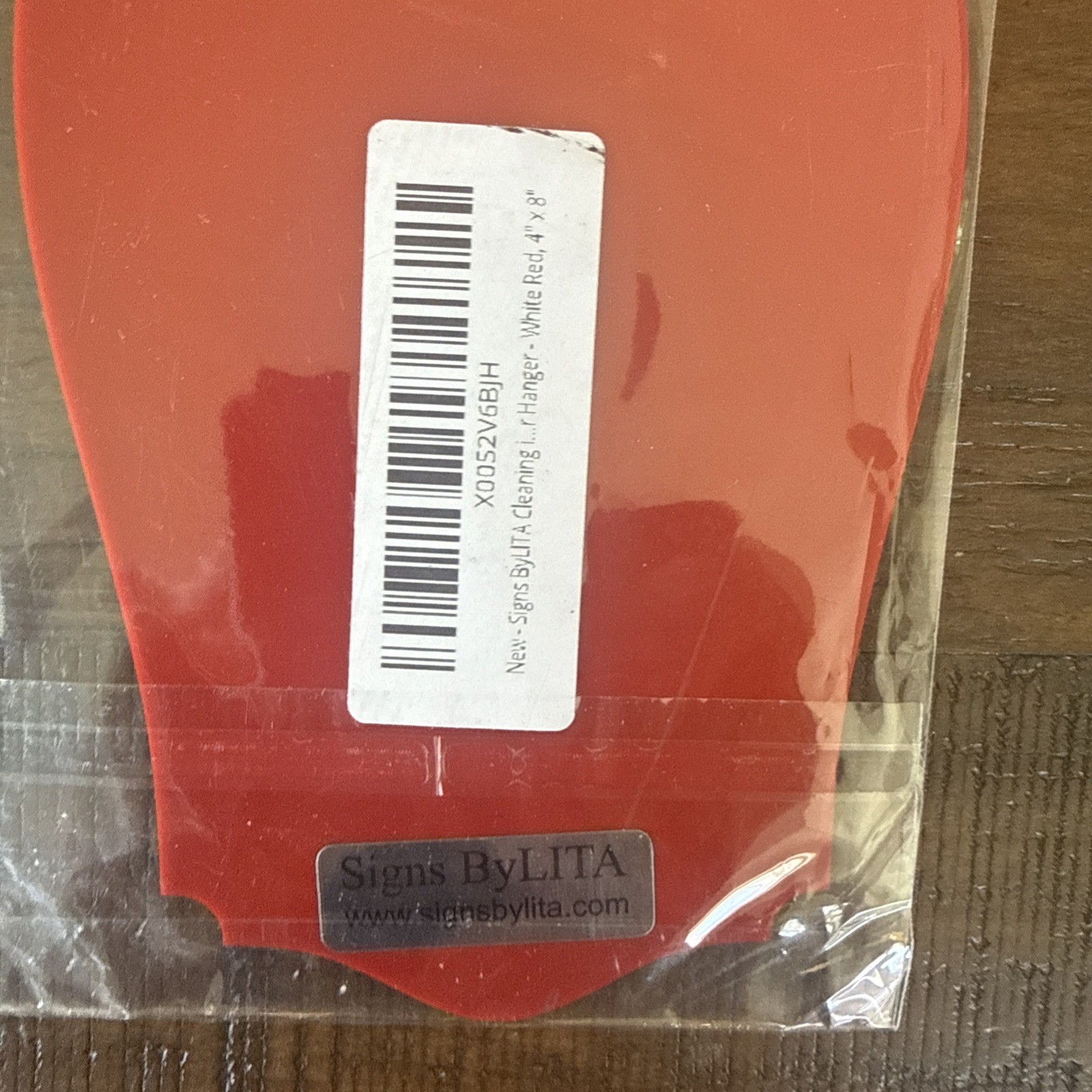 Signs ByLITA Cleaning in Progress Door Hanger – White Red, 4&Prime; x 8&Prime;