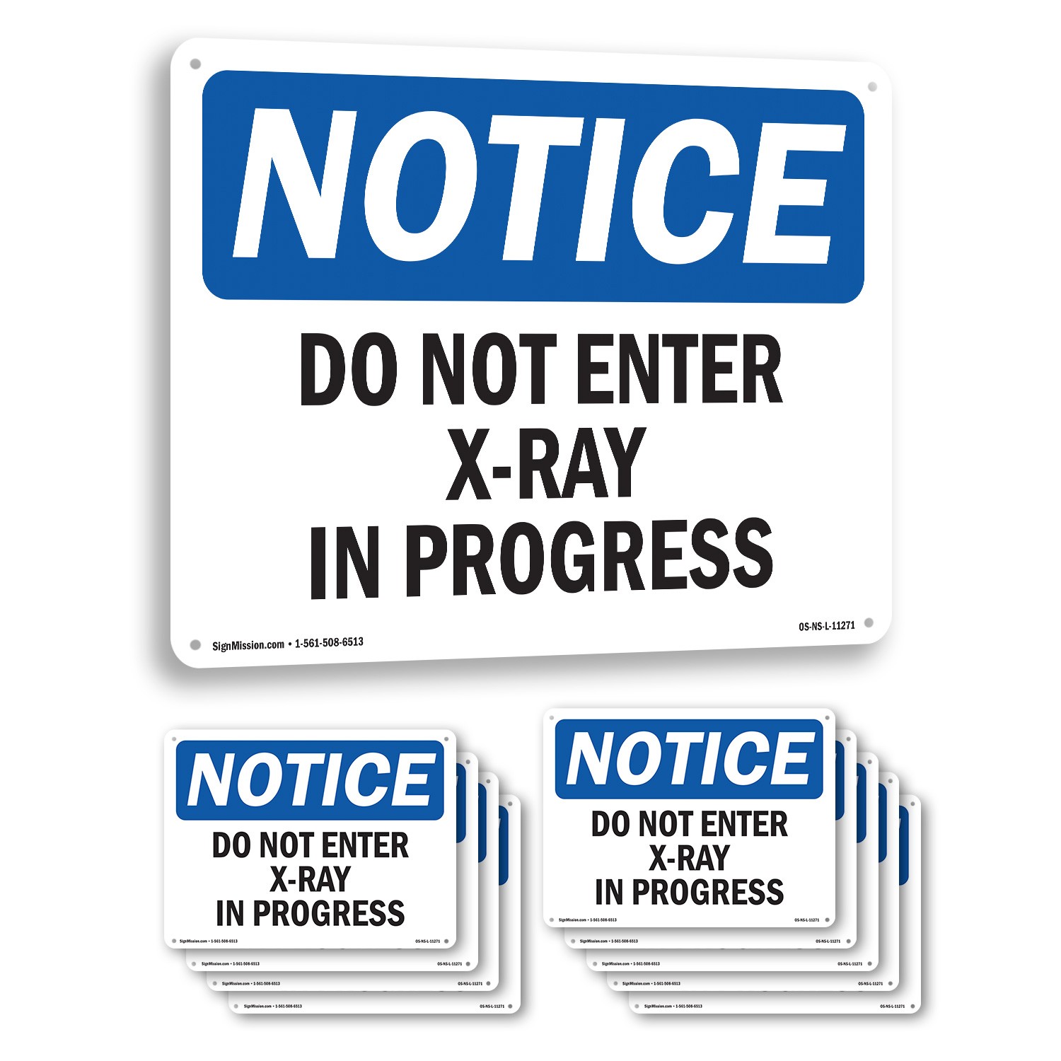 Do Not Enter X OSHA Notice Sign Metal, Plastic, Or Decal – 5 or 10 Pack