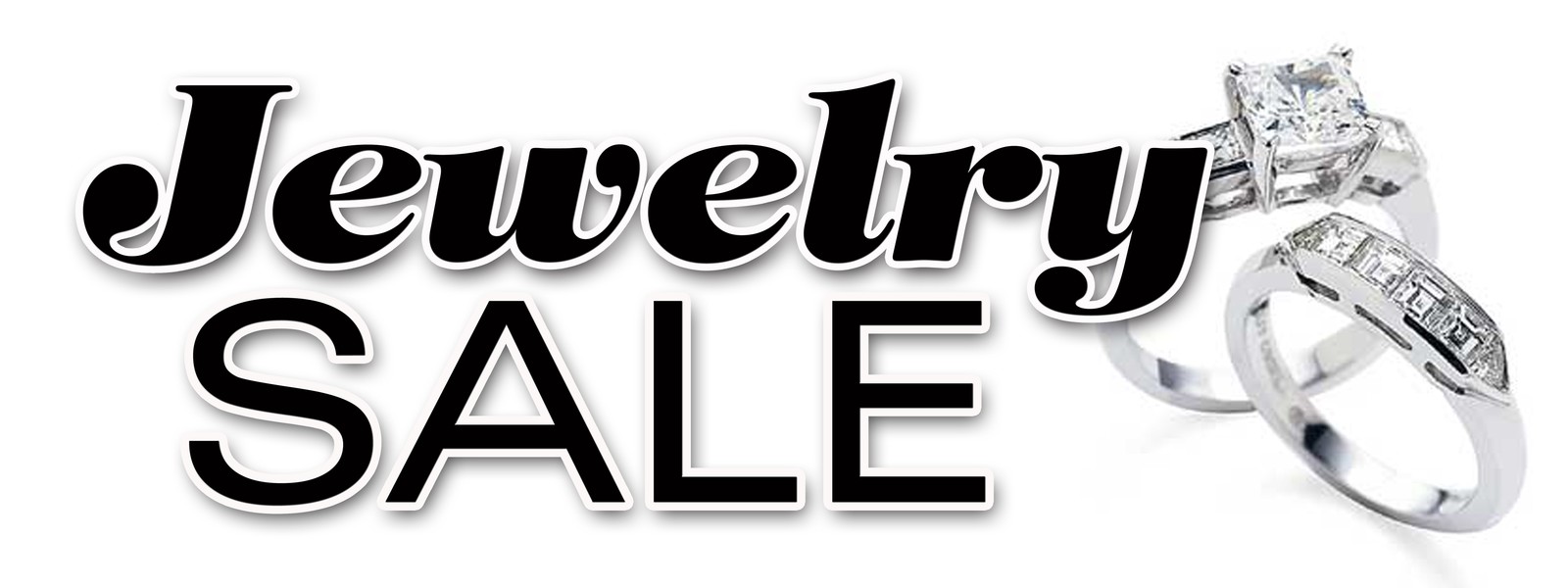 JEWELRY SALE DECAL sticker store jeweler lot estate pawn shop gold silver