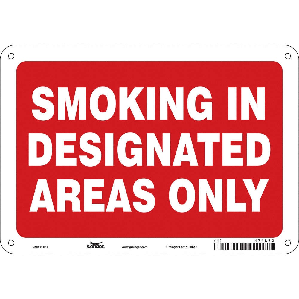 CONDOR 474L73 Safety Sign,7 in x 10 in,Aluminum 474L73
