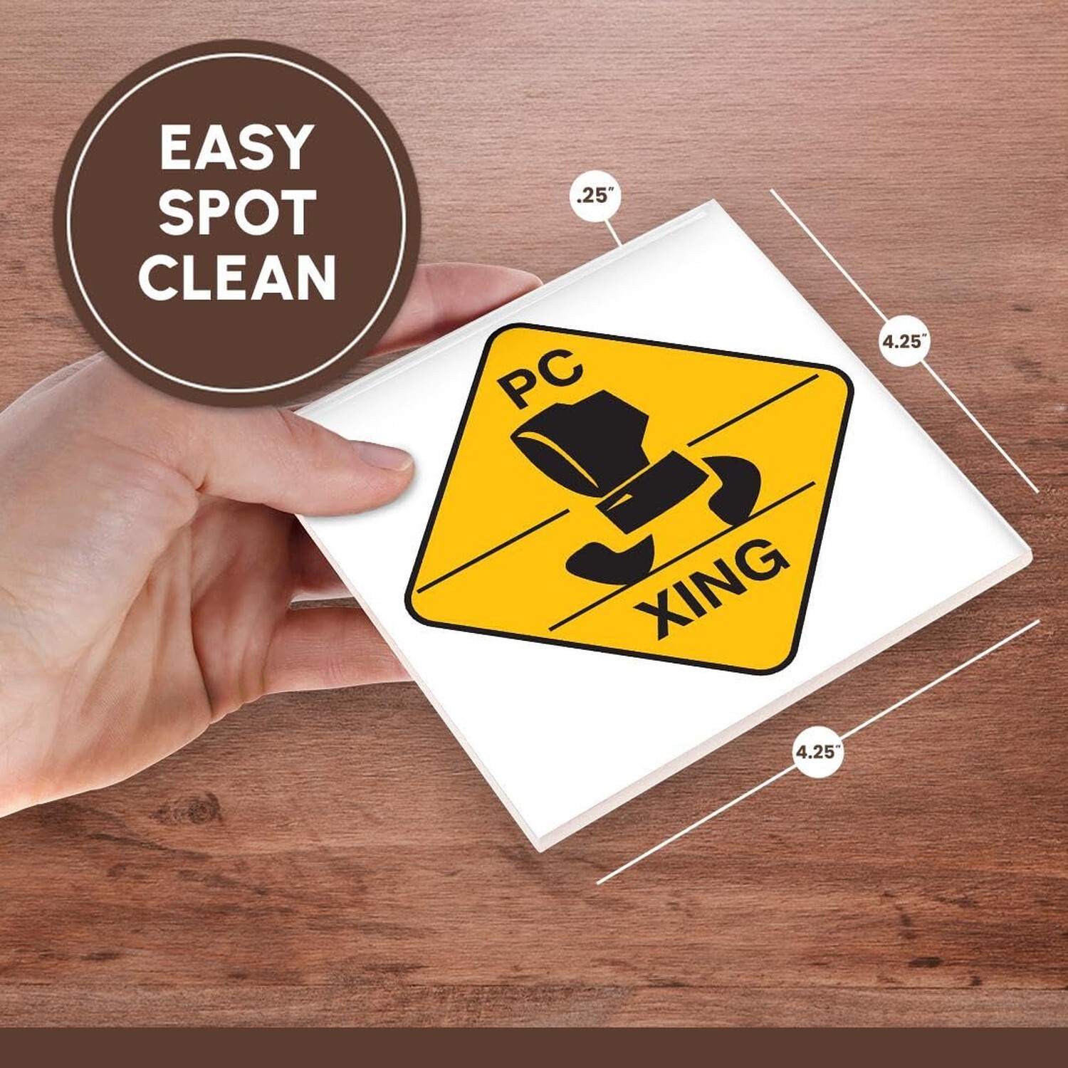 3dRose cst_150117_3 Computer Pc Xing Crossing Funny Geek Sign Design-Ceramic …