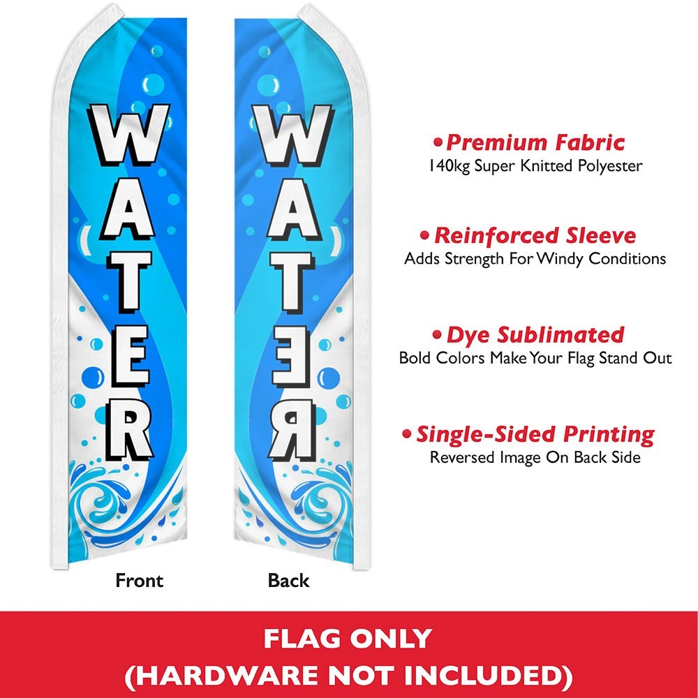 Water Advertising Swooper Feather Flutter Flag Concessions Drinks