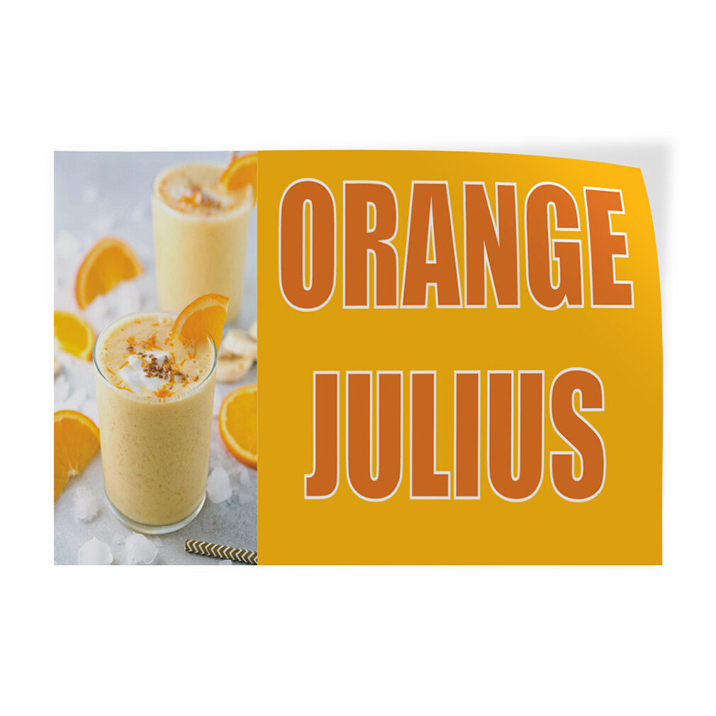 Decal Stickers Oranges Julius Outdoor Advertising Printing Store Sign Label