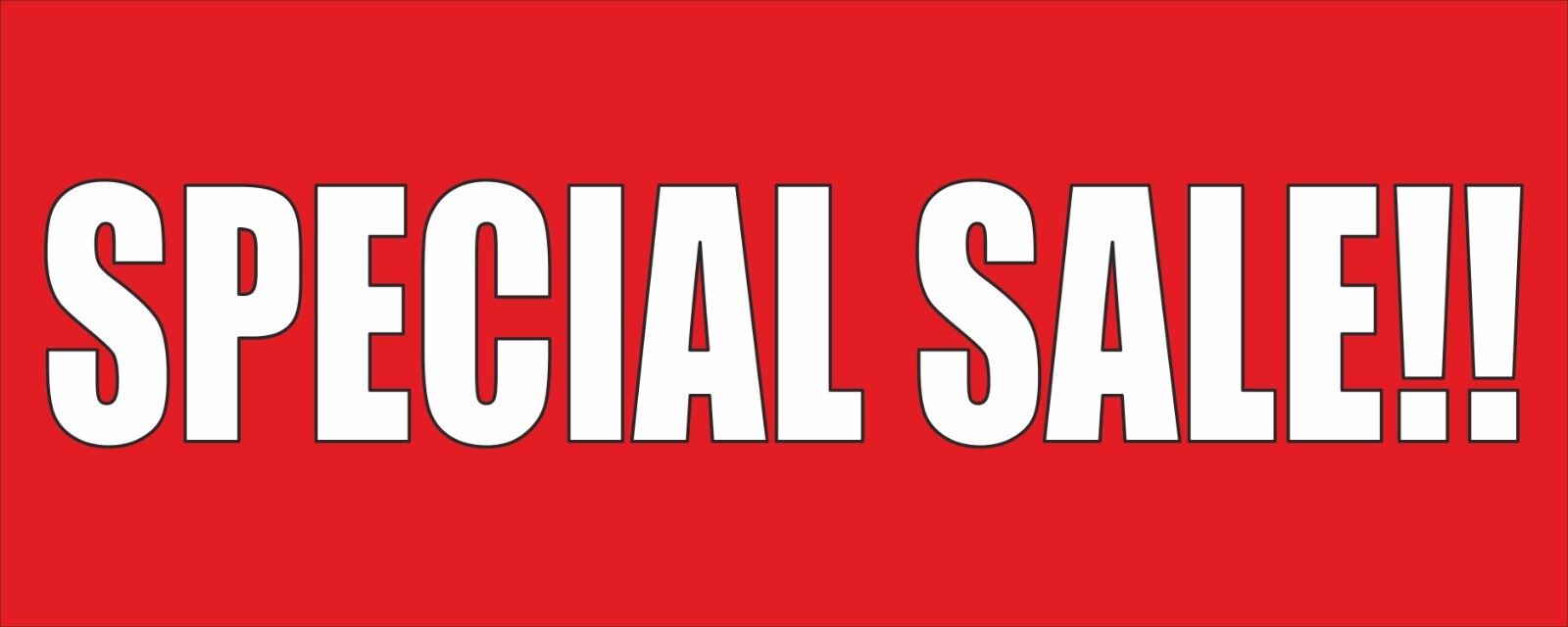 SPECIAL SALE Advertising Banner Vinyl Mesh Sign clearance discount big save