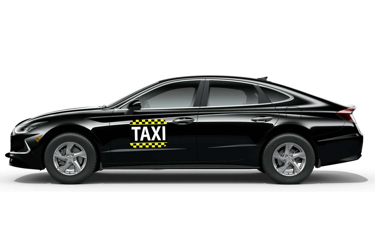 Large 12×18 Pair of TAXI Service Car Door Magnet Signs Transportation Signage