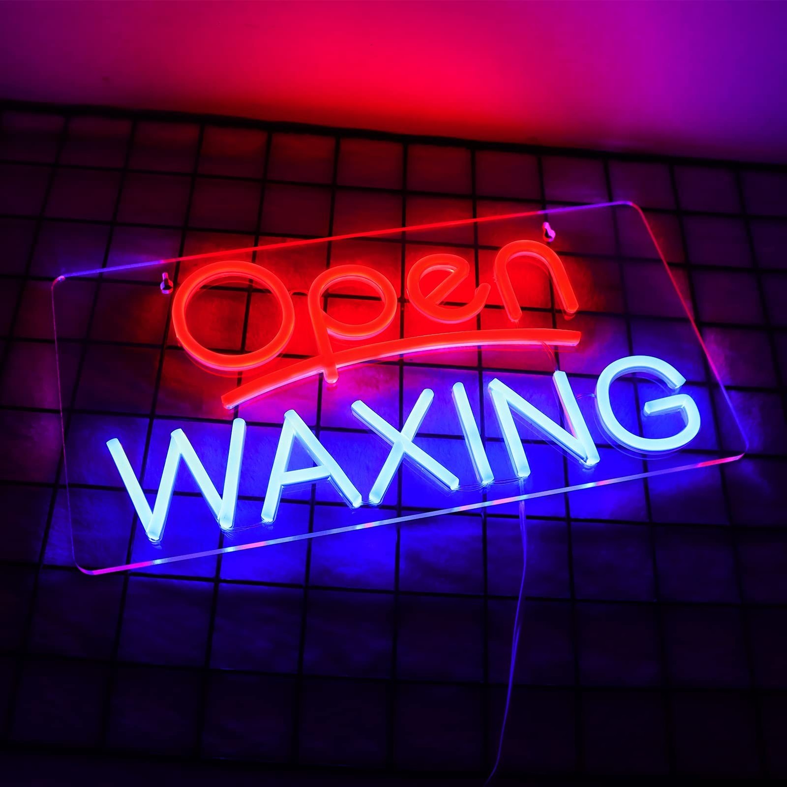 Open Waxing Neon Sign for Nails Salon,Business Sign for Beauty Spa,Super Brig…