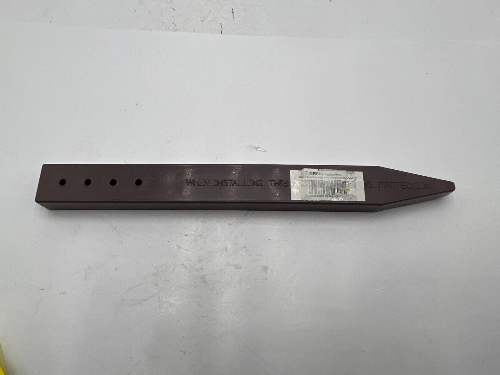 (QTY 3) Pre Drilled Stake 12&Prime;, Brown