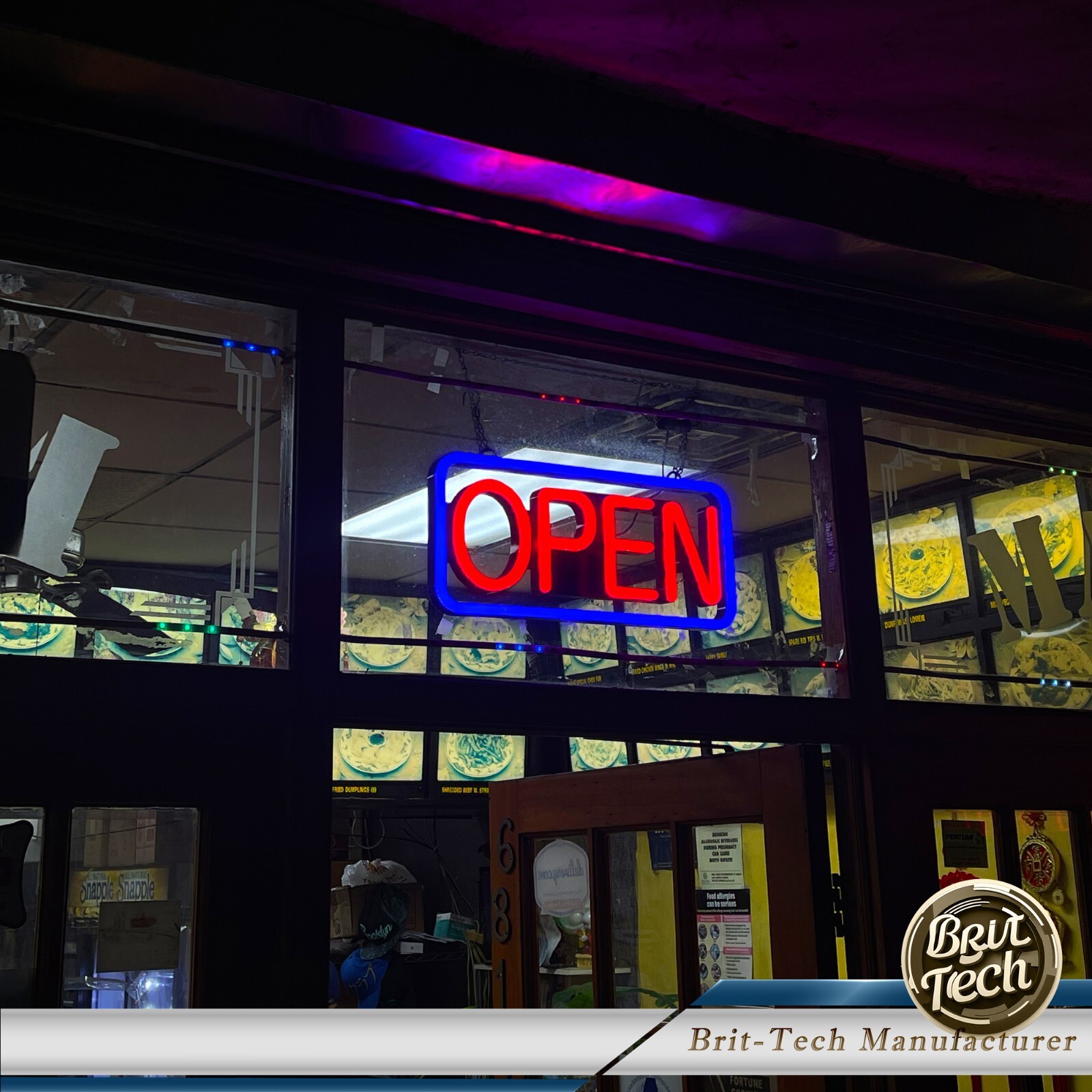 Large LED Open Sign 21&Prime; Neon Light Bright for Restaurant Bar Store Shop Business