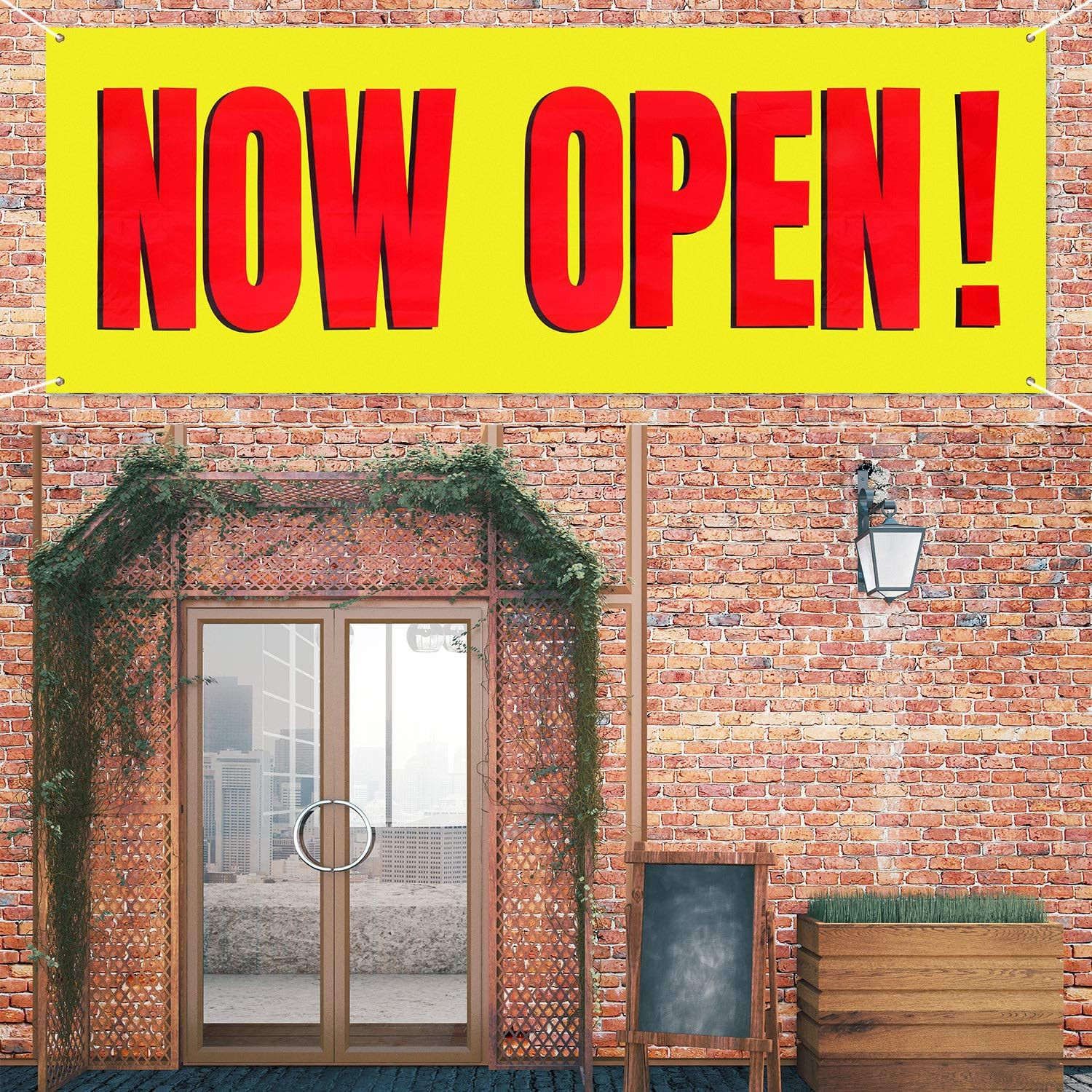 Large Now Open Banner Outdoor Indoor Signs Polyester Oxford Cloth Now Open Sign