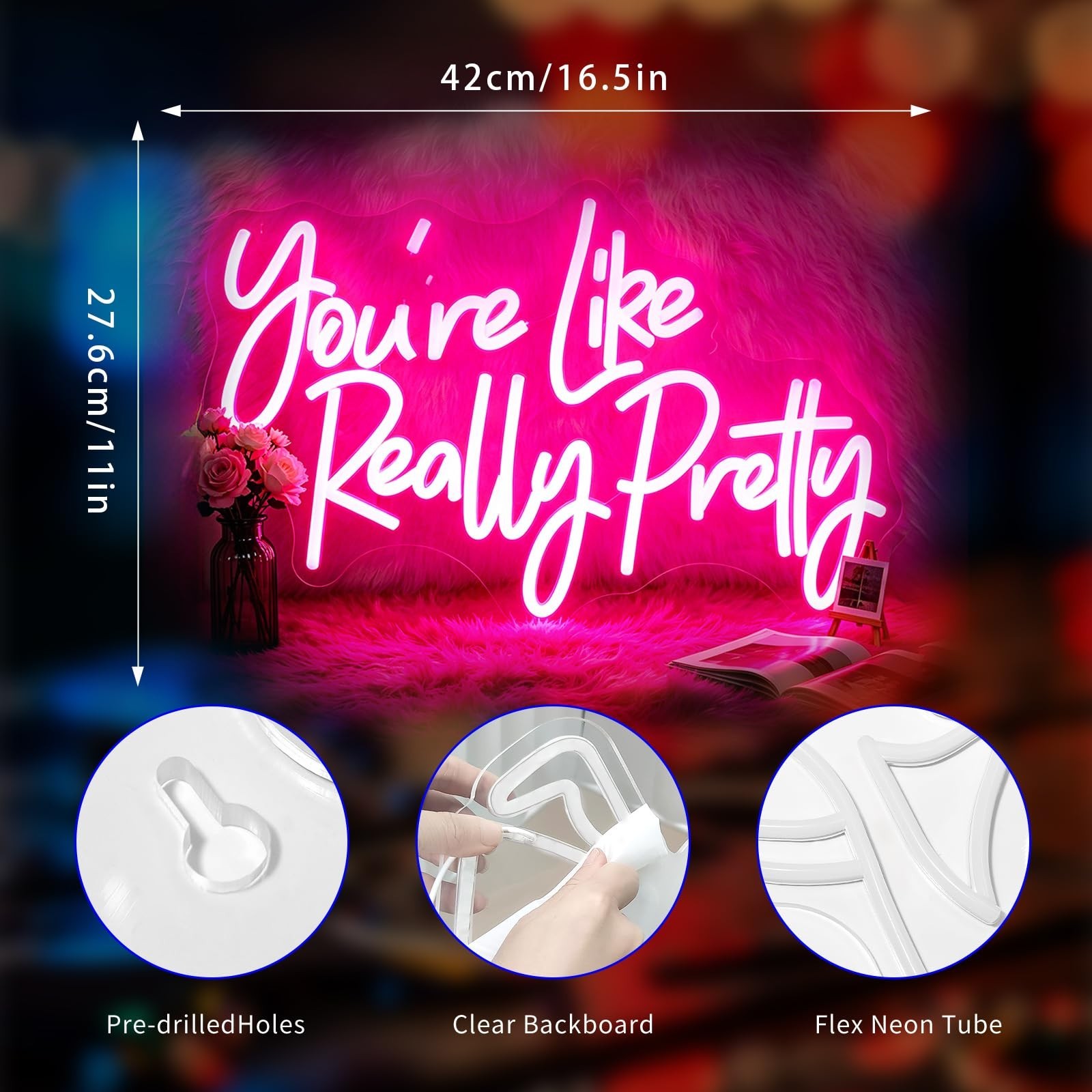 Neon Sign, Neon Signs for Wall Decor LED Signs Neon Light | You&rsquo;re Like Reall…