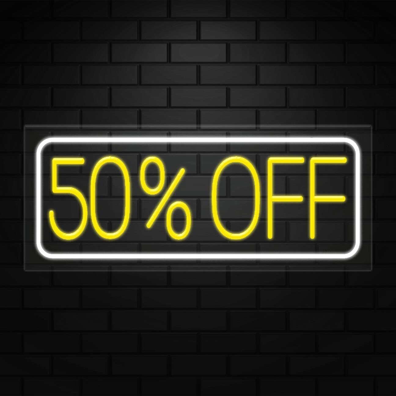 50% OFF Neon Sign for Retail Displays | LED Flex Neon | 30&Prime;W x 12&Prime;H x 1&Prime;D