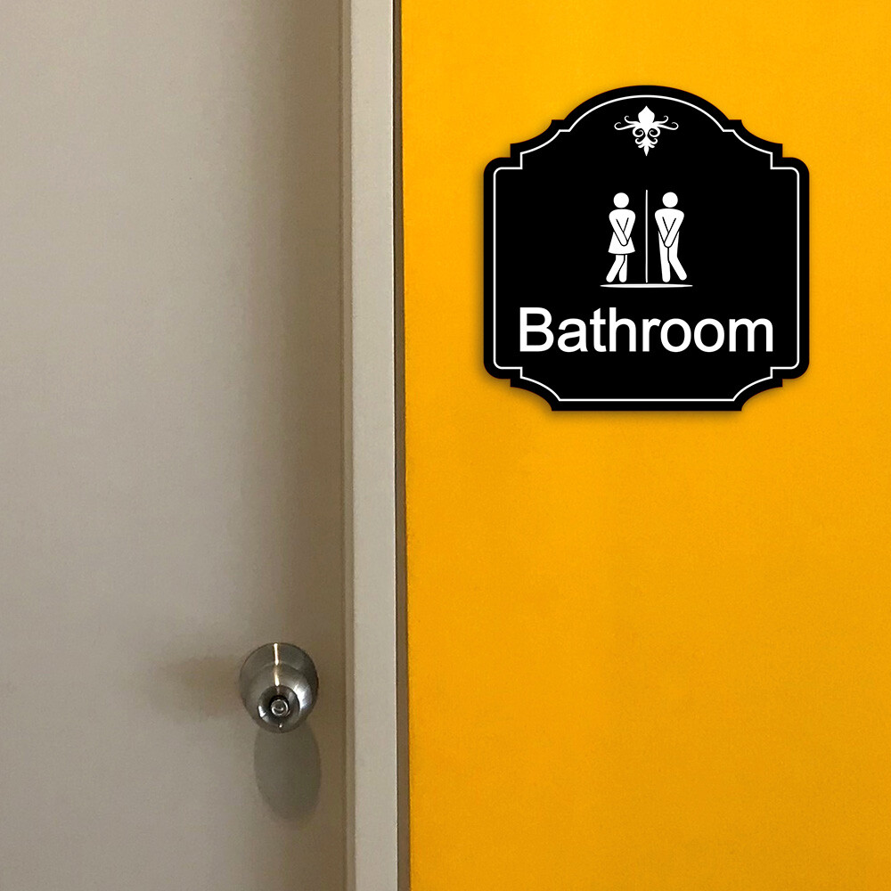 Heritage Plus Bathroom Wall or Door Sign | Home Decor
