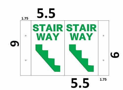 Stairway 3D Projection Sign/Stairway Hallway Sign (White,5.5×9).. -REF24-1027