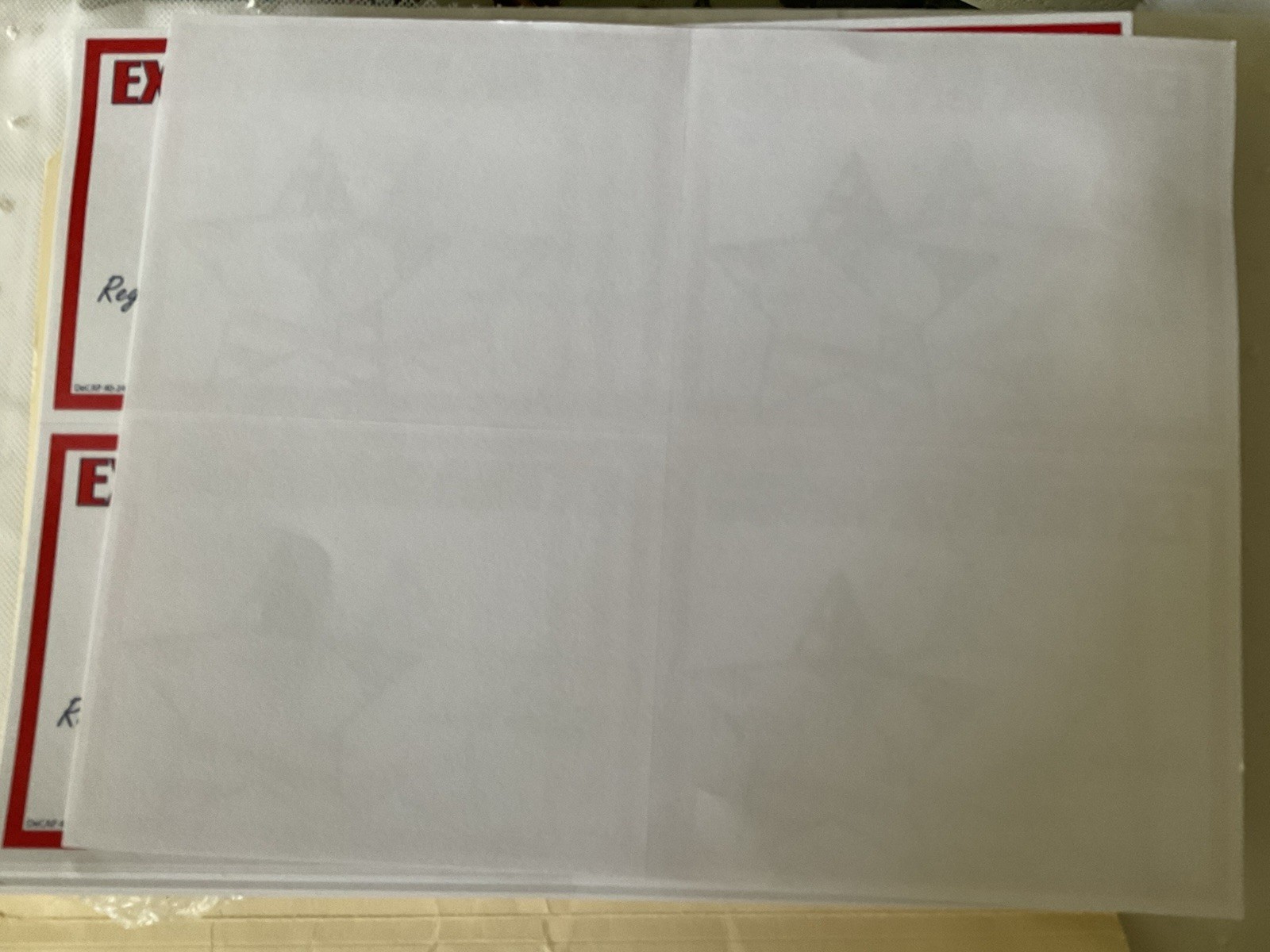 Sale Signs Extra Savings 100 Cards Red White Blue Star 5-1/2&Prime; x 4-1/4&Prime; New