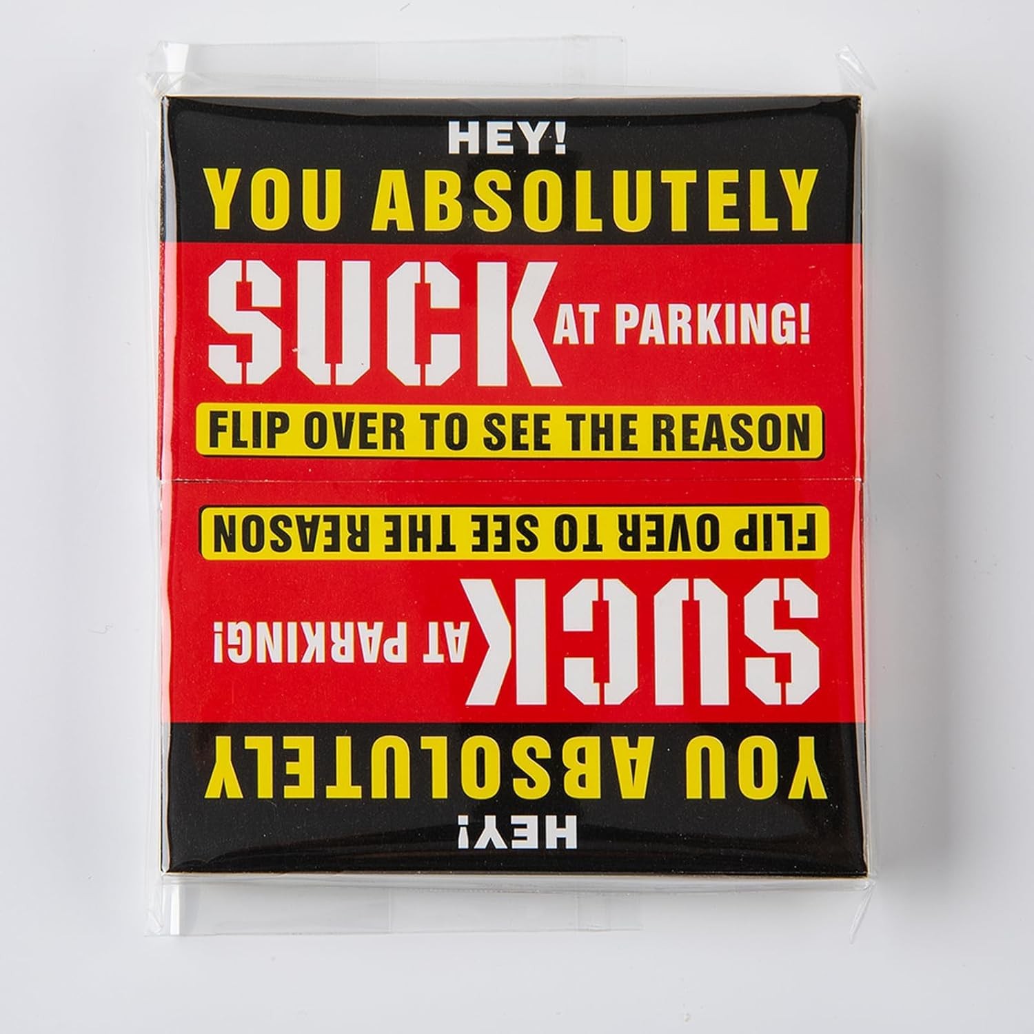 Bad Parking Cards – 100Pcs You Absolutely Suck At 3.5 » X 2 », Red