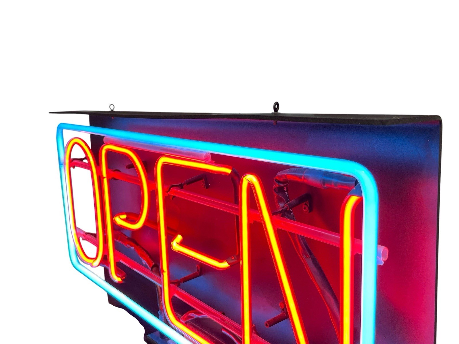 Fallon Real Neon Open Sign 33” x 19.5” Business Bar Restaurant Window Vintage