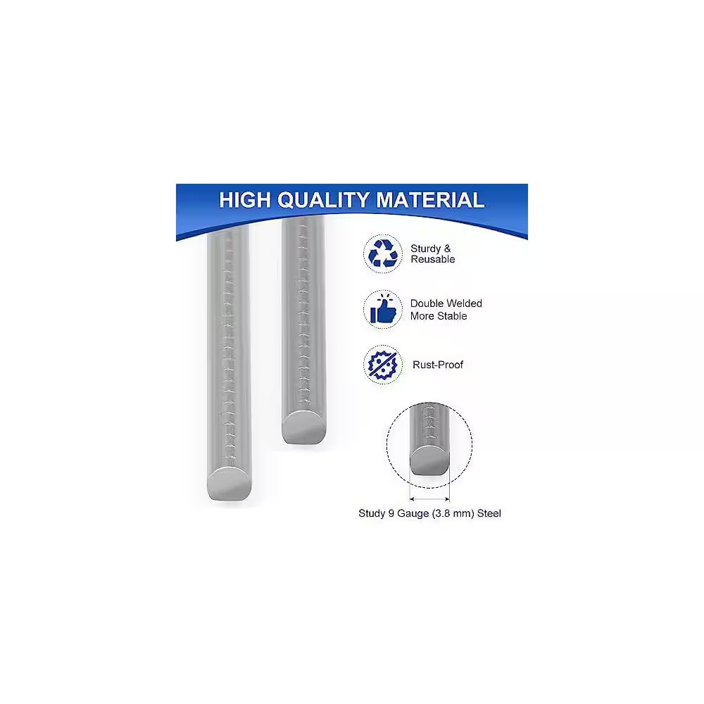 10 Pack 18 X 12 In. White Corrugated Plastic Yard Sign with Metal Stakes